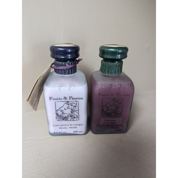 Vintage Fruits & Passion Foam Bath Field Berries Crab Apple Sealed Rare HTF - Picture 2 of 8